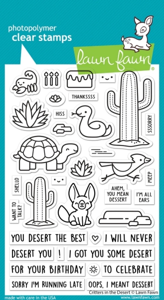 Critters In The Desert, Clearstamp - Lawn Fawn
