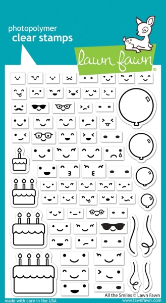 All The Smiles, Clearstamp - Lawn Fawn