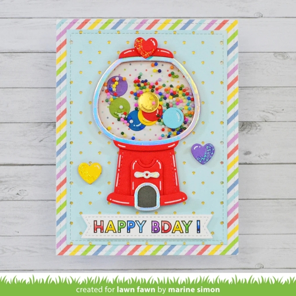 Build-A-Gumball Machine, Stanze - Lawn Fawn
