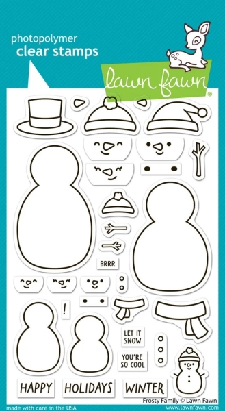 Frosty Family, Clearstamp - Lawn Fawn