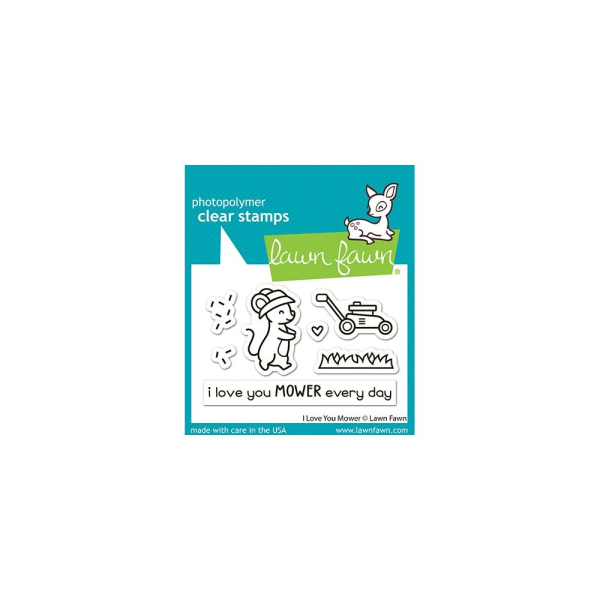 I Love You Mower, Clearstamp - Lawn Fawn