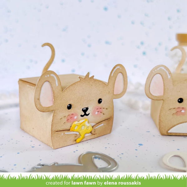 Tiny Gift Box Mouse Add-On, Stanze - Lawn Fawn