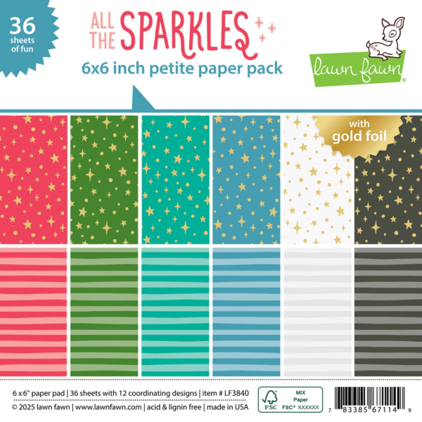 All the Sparkles 6x6 Paperpad - Lawn Fawn