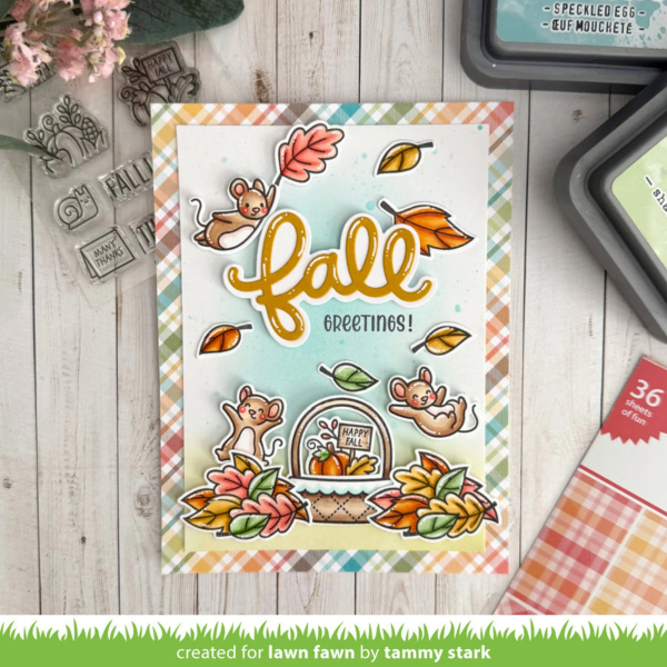 Spring Basket Add-On: Fall, Clearstamp - Lawn Fawn