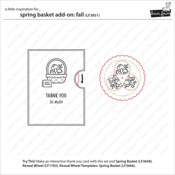 Spring Basket Add-On: Fall, Clearstamp - Lawn Fawn