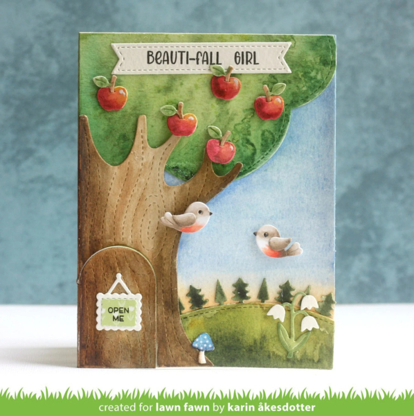 Knock Knock, Who's There? Tree Add-On, Stanze - Lawn Fawn