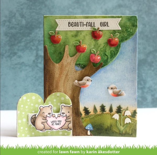 Knock Knock, Who's There? Tree Add-On, Stanze - Lawn Fawn