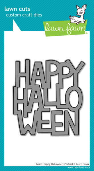 Giant Happy Halloween Portrait, Stanze - Lawn Fawn