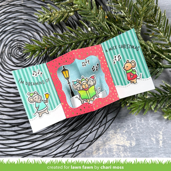 Caroling Mice, Clearstamp - Lawn Fawn