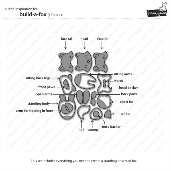 Build-A-Fox, Stanze - Lawn Fawn