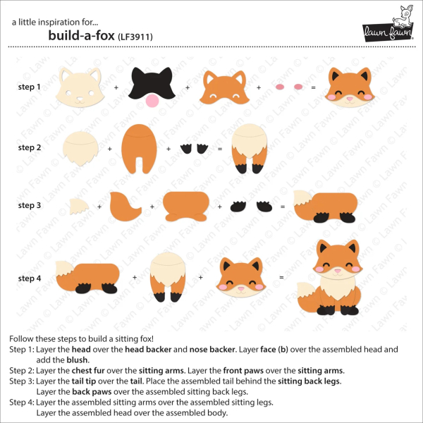 Build-A-Fox, Stanze - Lawn Fawn