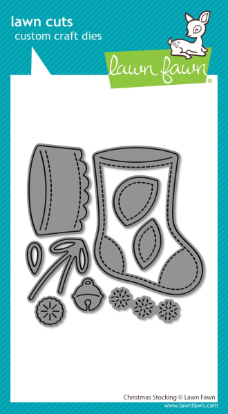 Christmas Stocking, Stanze - Lawn Fawn