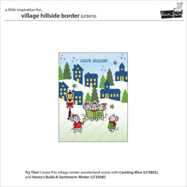 Village Hillside Border, Stanze - Lawn Fawn