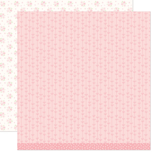 Blissful Blossoms - Camellia, 12x12 Designpapier - Lawn Fawn