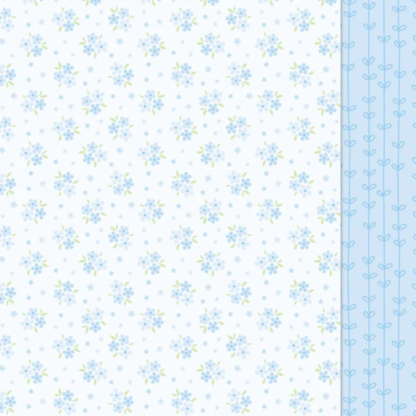 Blissful Blossoms - Bellflower, 12x12 Designpapier - Lawn Fawn
