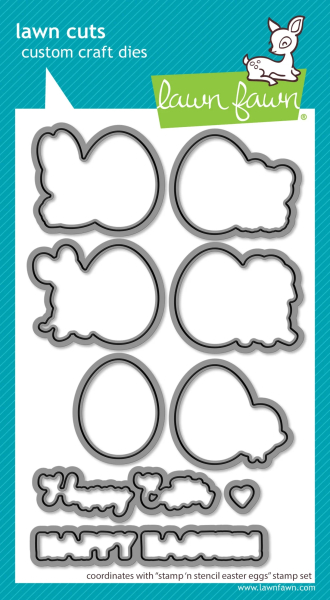 Stamp'n Stencil Easter Eggs, Stanze - Lawn Fawn