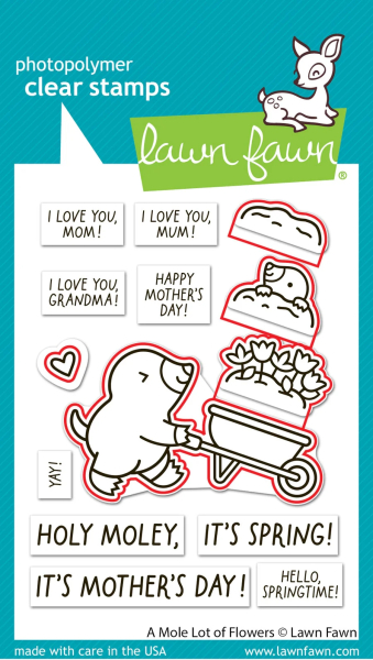 A Mole Lot of Flowers, Stanze - Lawn Fawn