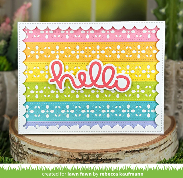 Folksy Petal Border, Stanze - Lawn Fawn