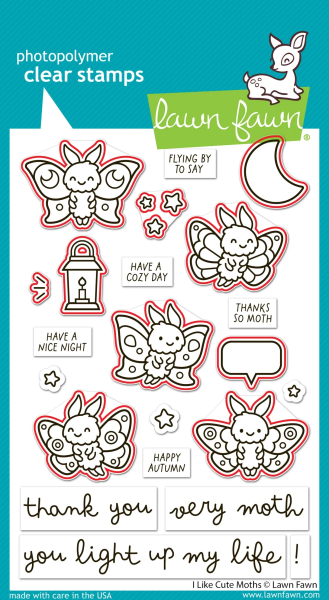 I Like Cute Moths, Stanze - Lawn Fawn