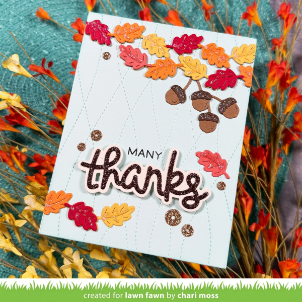 Leaf and Acorn Border, Stanze - Lawn Fawn