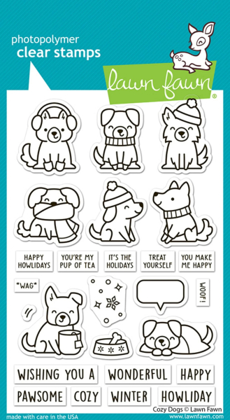 Cozy Dogs, Clearstamp - Lawn Fawn