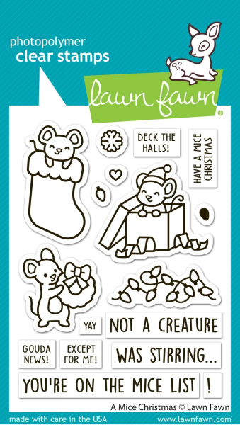 A Mice Christmas, Clearstamp - Lawn Fawn