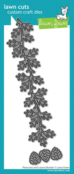 Pinecone and Leaves Border, Stanze - Lawn Fawn