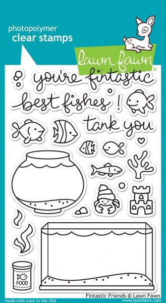 Fintastic Friends, Stempel - Lawn Fawn