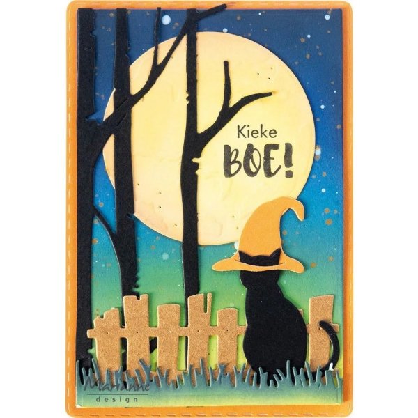 Creatables Cute Witch Hat & Broomstick, Stanze - Marianne Design