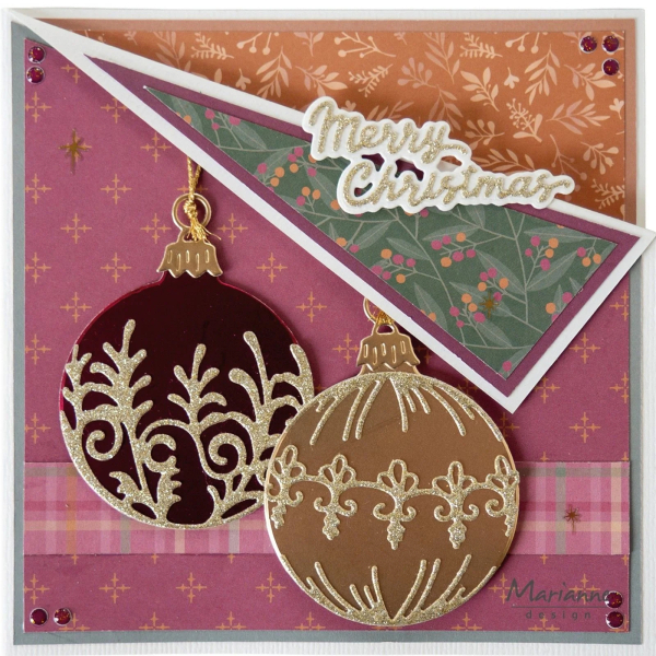 Creatables Christmas Baubles Round, Stanze - Marianne Design