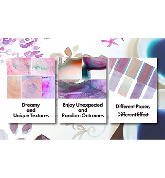 Gansai Tambi Watercolor Set, Granulating Colors - Kuretake