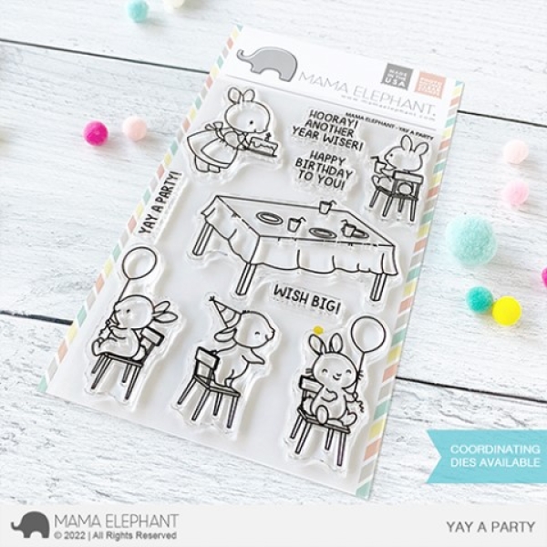 Yay A Party, Clearstamp - Mama Elephant