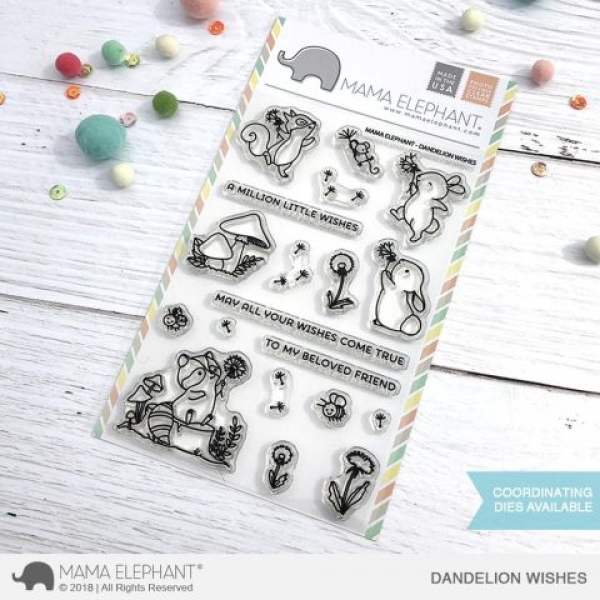 Dandelion Wishes, Clearstamp - Mama Elephant