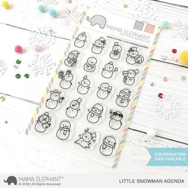 Little Snowman Agenda, Clearstamp - Mama Elephant