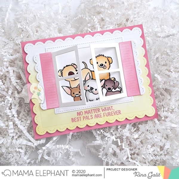 My Pet Puppies, Clearstamp - Mama Elephant