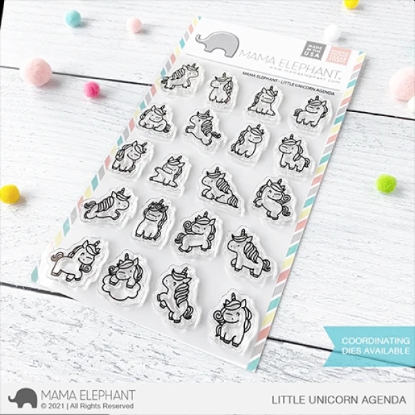 Little Unicorn Agenda, Clearstamp - Mama Elephant