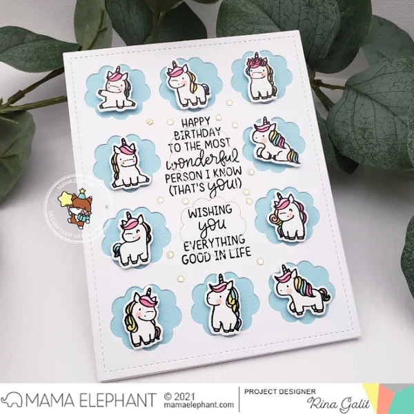 Little Unicorn Agenda, Clearstamp - Mama Elephant
