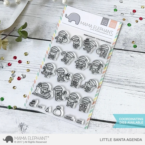 Little Santa Agenda, Clearstamp - Mama Elephant