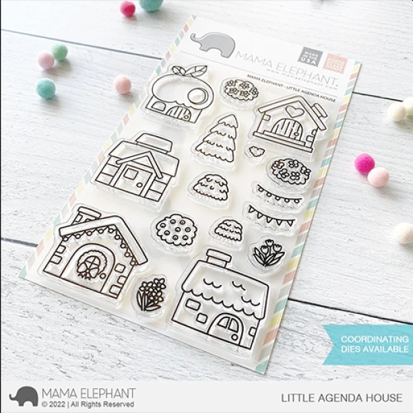 Little Agenda House, Clearstamp - Mama Elephant