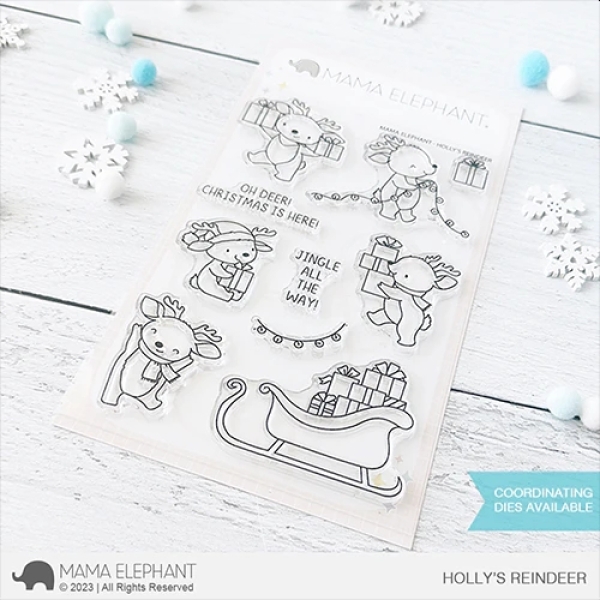 Holly's Reindeer, Clearstamp - Mama Elephant