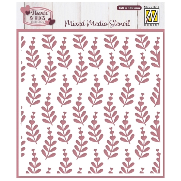 Heart Branches, Schablone - Nellie's Choice