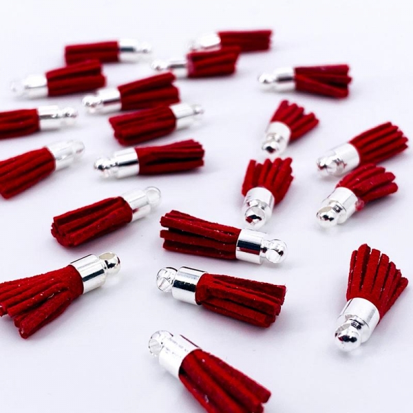 Mini Tassels, Cherry - ModaScrap