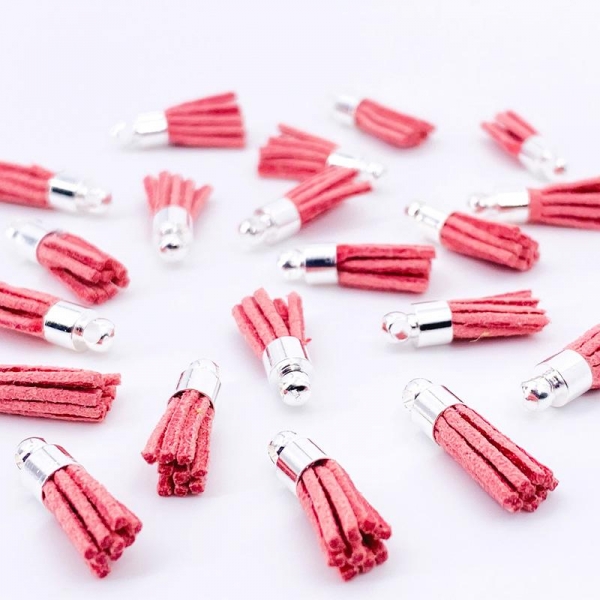 Mini Tassels, Deep Rose - ModaScrap