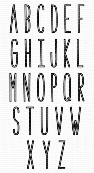 Lined Letters, Clearstamp - My Favorite Things