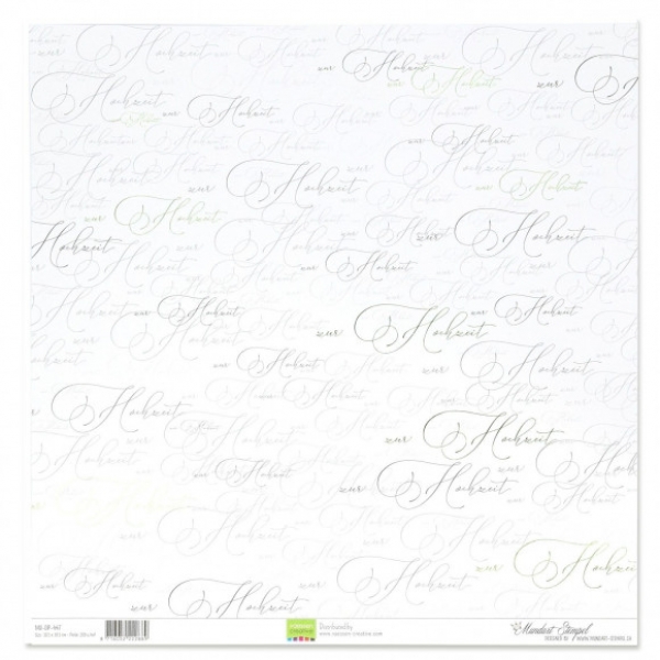 Zur Hochzeit, Designpapier - Mundart Stempel