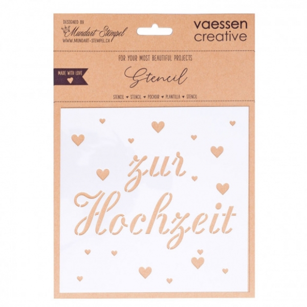 Zur Hochzeit, Schablone  - Vaessen