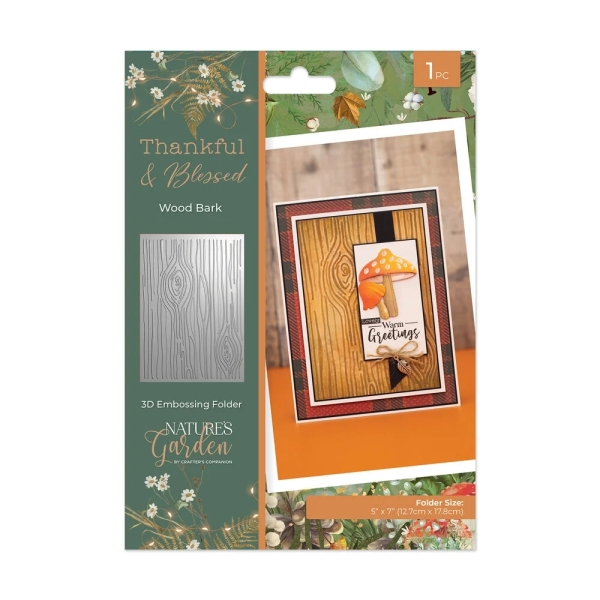 Wood Bark, 3D Embossingfolder - Crafter's Companion