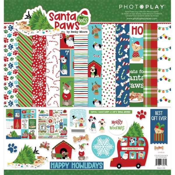 Santa Paws Dogs Collection 12x12 - Photoplay