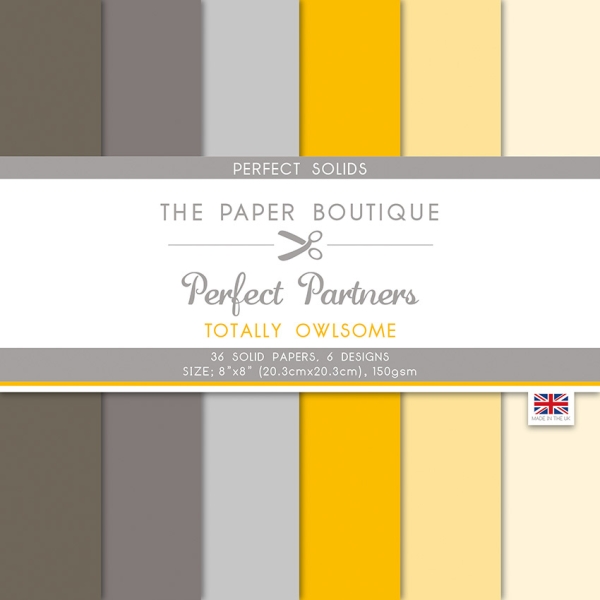 Totally Owlsome Perfect Solids Paperpad 8x8 - The Paper Boutique