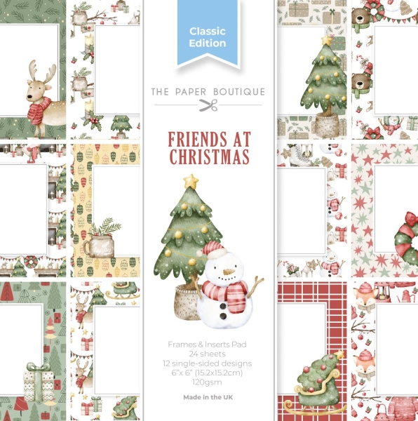 Friends At Christmas, Frames & Inserts Pad 6x6 - The Paper Boutique